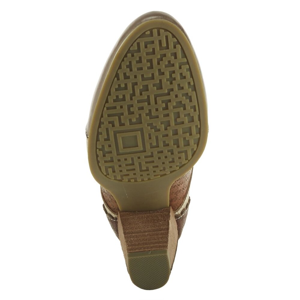 L'ARTISTE ADELVICE FLEUR SHOES GREY MULTI BROWN FLOWER OXFORD LOAFER 9 FIT SMALL - Picture 7 of 7